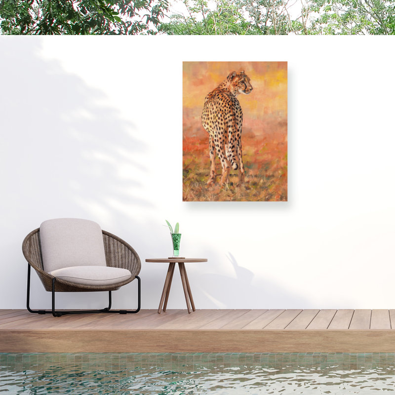Toile d'extérieur David Stribble Cheetah, H 14 po x l 19 po