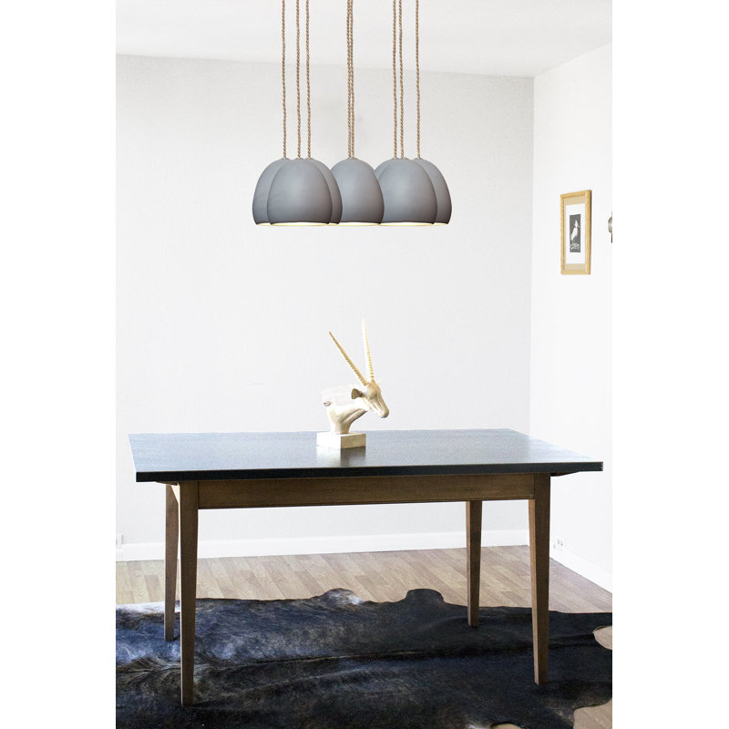 Lustre en dôme à 8 lumières Clay, DEL, H 100 po