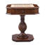 Cherry Game Table with Pedestal Base