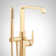 Drea Floor Mounted Tub Filler with Built-In Diverter