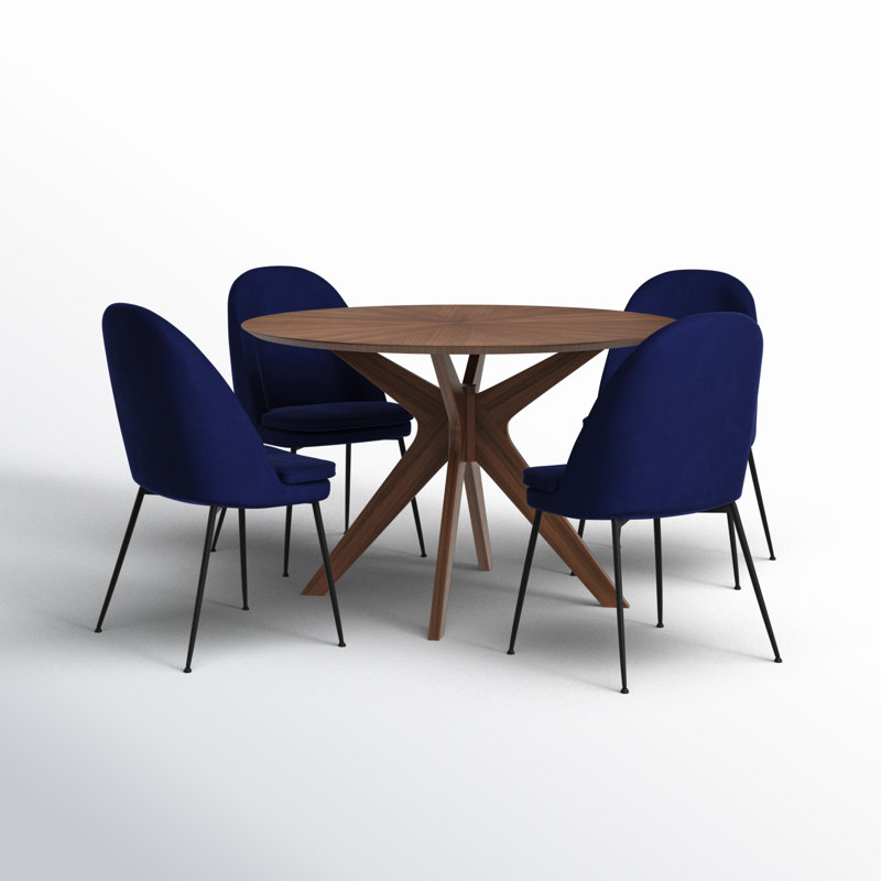 Cobos 5-Piece 47.25" Round Dining Set