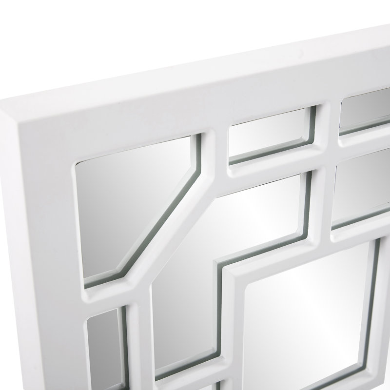Miroir mural Lynnessa, Blanc mat