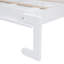 Grand lit avec commode intégrée et tiroirs de rangement intégrés
