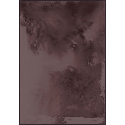 Ink Movement Mauve Framed Graphic Art Canvas