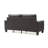 Vegas Faux Leather Square Arm Sofa-22598858