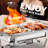 Chafing Dish Buffet Set with Half Size Food Pan, Silver (Set of 2)