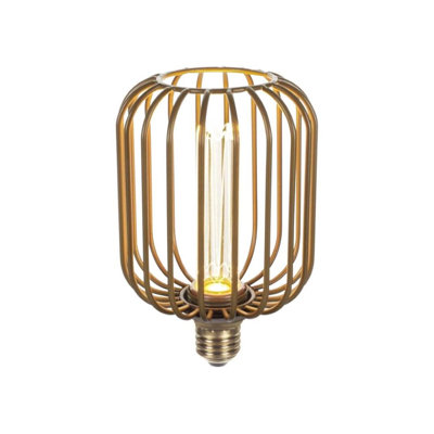 4151E7EAC68C46CAB1425C4E57D2F596 LED Bulb Decorative E26 (Medium) Soft White 3 Watt Equivalence Gold