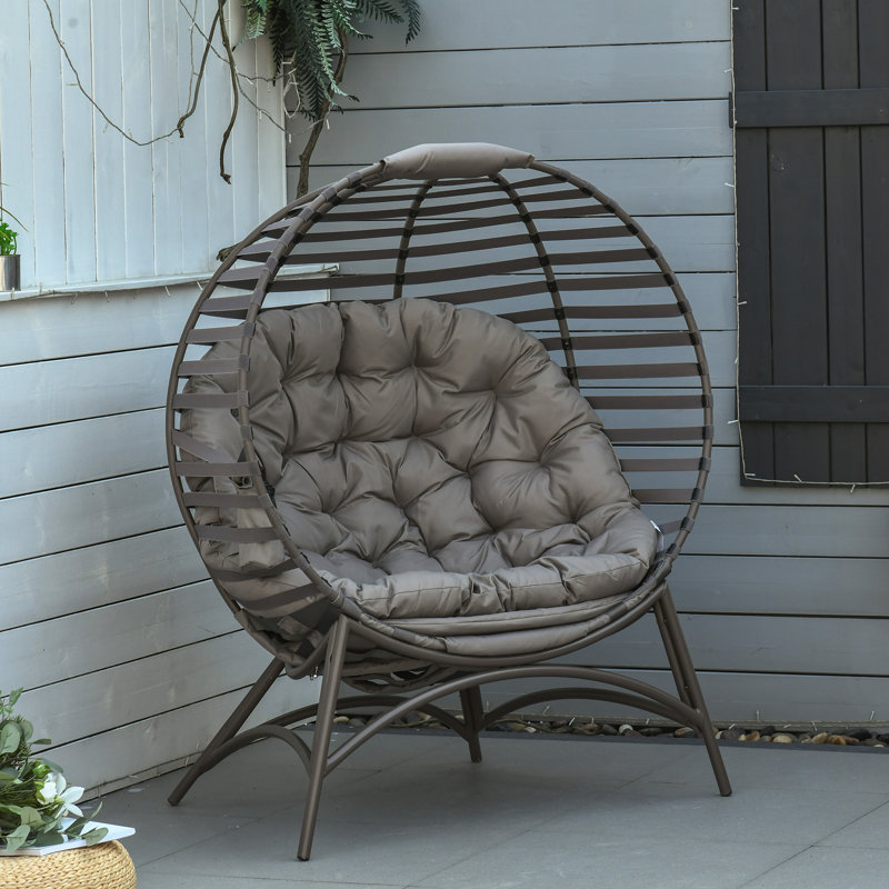 Henegar Steel Outdoor Lounge Chair