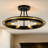 21.65'' Wagon Wheel Flush Mount Ceiling Light