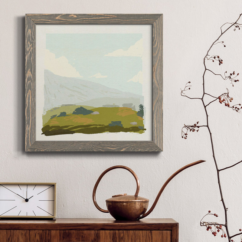 Alpine Ascent III - Toile encadrée de qualité supérieure - prête à être accrochée, H 35,5 po x l 35,5 po x P 1,5 po, gris