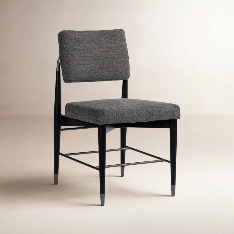 Anton Upholstered Dining Chair, Gray Fabric
