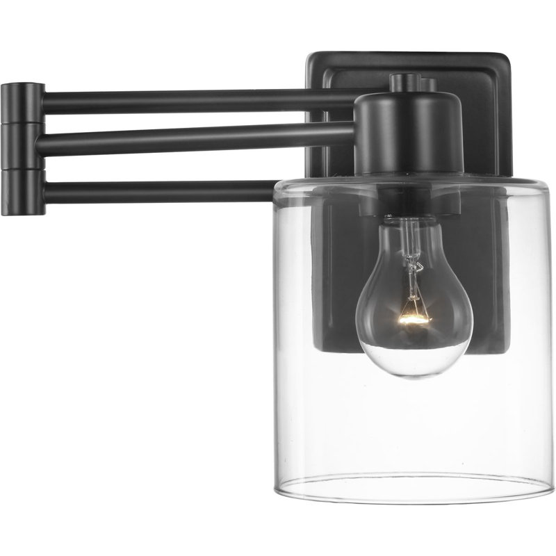Taio Swing Arm Sconce, Black