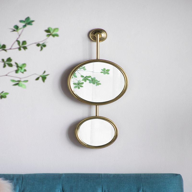 2 miroirs circulaires pour décoration murale
