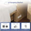Lit simple escamotable en bois avec station de charge, tiroirs de rangement, pour petits espaces, en beige-1235260784