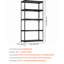 Étagère de garage réglable à 5 niveaux de 2000 lb, construction en acier noir, conception flexible et crochets pour planches de rangement robustes pour le garage, lb, acier, hauteur