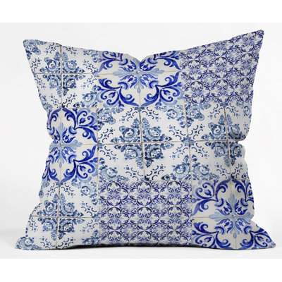 Ingrid Beddoes Indoor/Outdoor Patchwork Throw Pillow