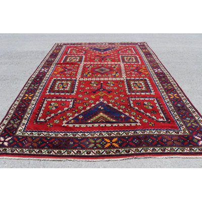 Grand tapis turc en laine rouge fait à la main pour une décoration intérieure authentique d'Anatolie
