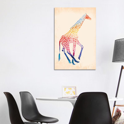 Watercolor Giraffe by Jacqueline Maldonado - Wrapped Canvas Gallery-Wrapped Canvas Giclée