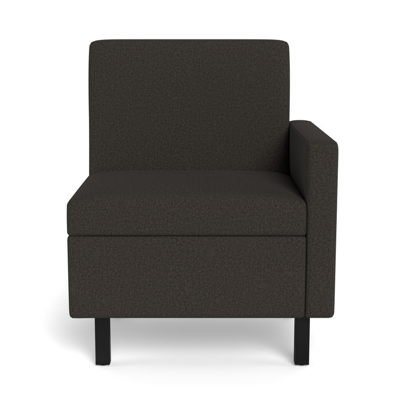 Movvi Single Seat, Left Arm, Slate