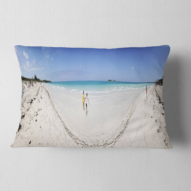 Coussin lombaire de plage tropicale seascape cayo coco