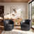 Charcoal Faux Leather
