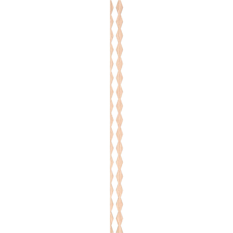 Cimarron Adjustable Wood Decorative Slat Wall Panel Kit, 94" H x 2.75" W x 0.37" D, Red Oak