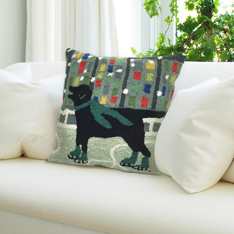 Outdoor Throw Pillow, Green