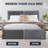 Stretchy Slipcover for Bed Headboard & Frame - Easy to Clean & Durable - Comfort Collection-51371083-51371084
