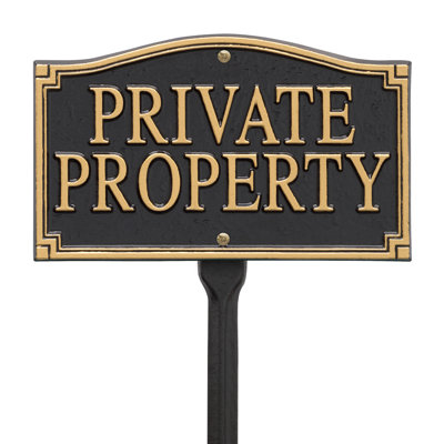 Private Property Statement Garden Sign
