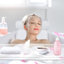 Freestanding Clear Acrylic Bathtub Caddy Tray