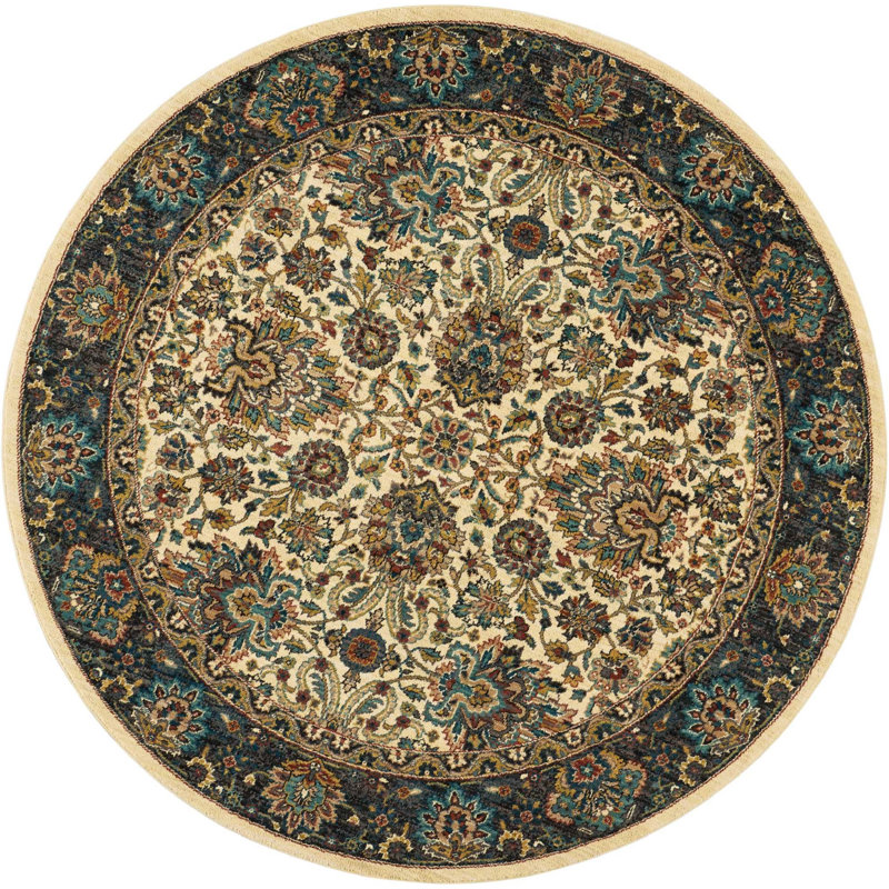 Madrid Oriental Indoor Rug, Round 5'