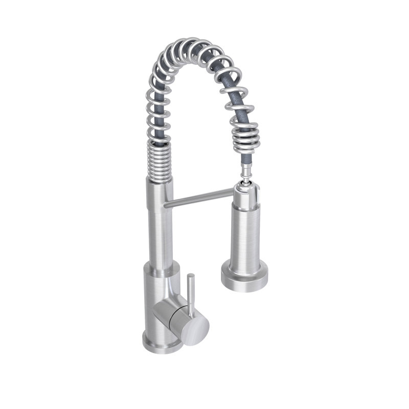 19.5 In. High Kitchen Faucet - Brushed Nickel, Enhancing Functionality Providing Smooth Water Flow, Brushed Nickel