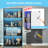 65" Display Cabinet With Glass Doors, 4 Tier Curio Cabinet With 12 Color Lights, Glass Display Cabinets For Collectibles, Toys And Books, High Display Case With 3 Shelves For Home-114219504