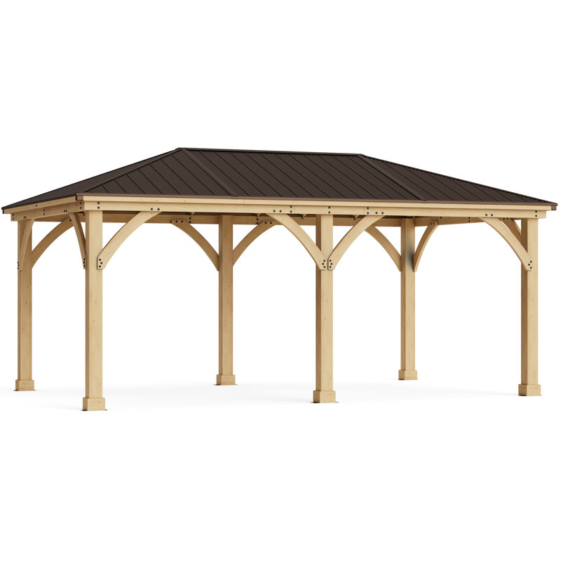 Serre L 20 pi. D Pavillon de jardin en bois massif