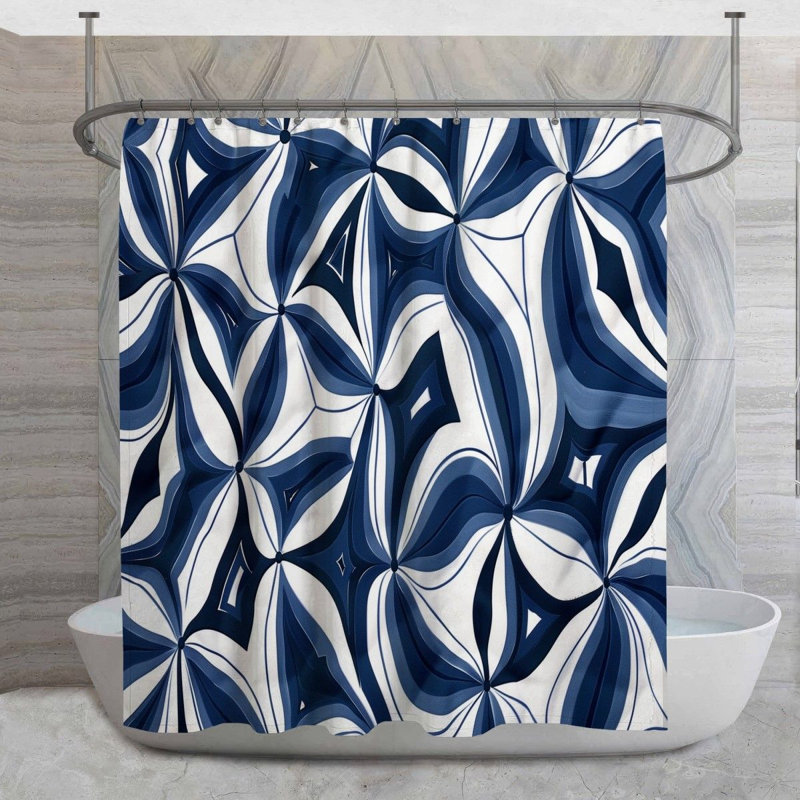 Rideau de douche Floral, H 83 po x l 70 po