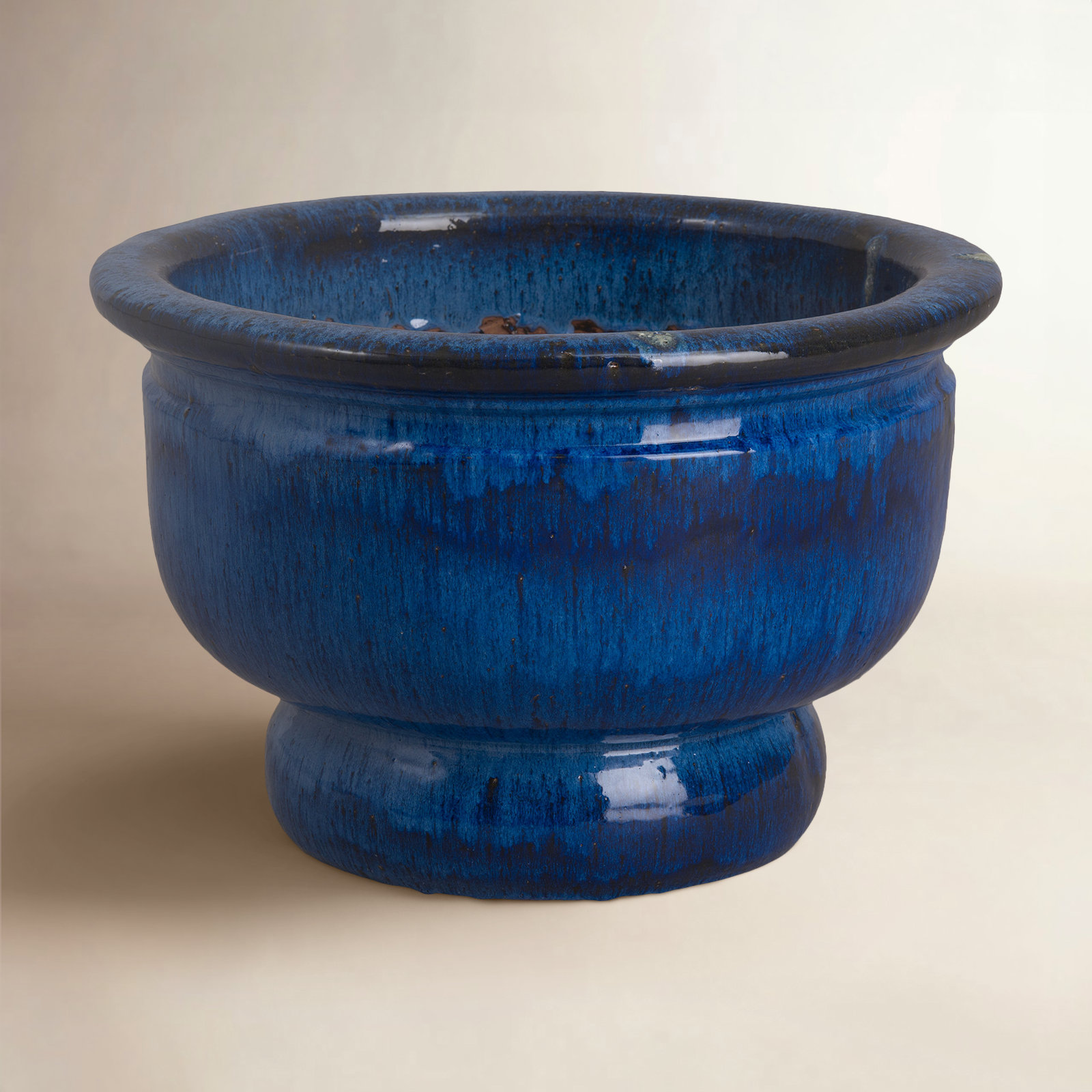 Handmade Ceramic Pot Planter, Blue