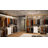  96'' Closet System with 5 Hanging Rods and 3 Wood Drawers-104867751