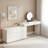 Modern Vanity for Bedroom, Makeup Vanity with 8 Drawers, Dressing Table with Extendable Tabletop, Vanity chair and mirror, Cream White