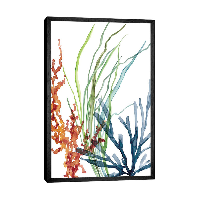 Ocean Garden I by Carol Robinson - Painting on Canvas, Black Framed, 152.5 cm H x 101.5 cm W