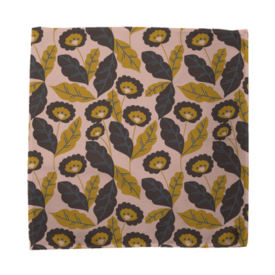 Cahlan 100% Cotton Floral Square Napkin