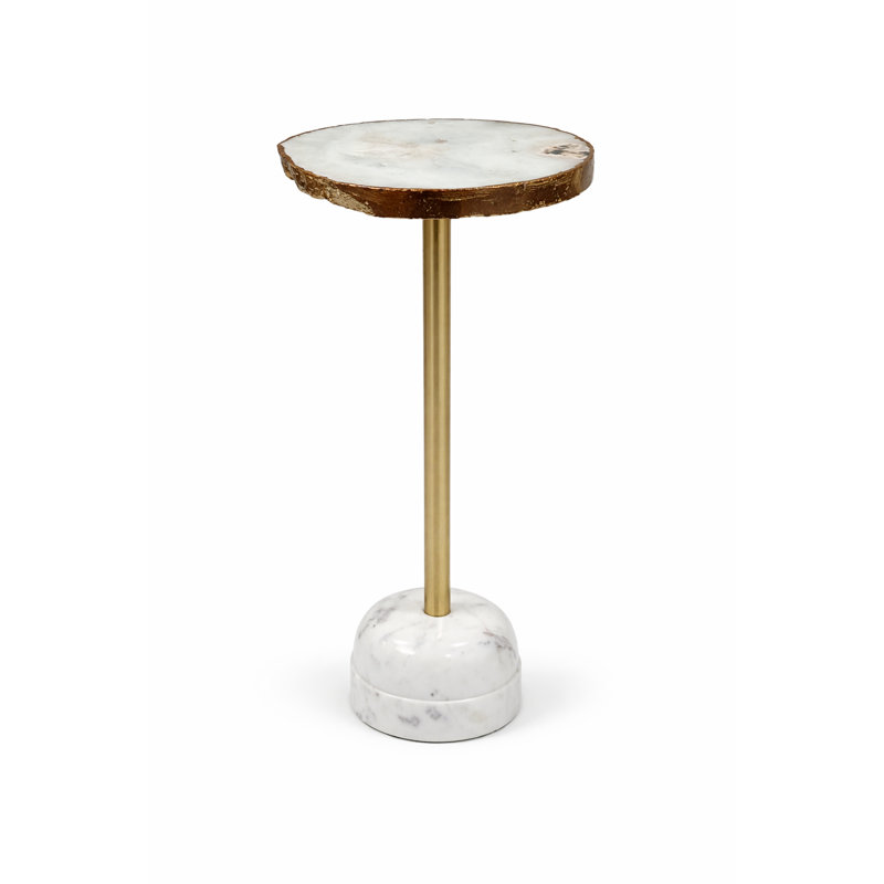 Agate naturelle et laiton
Table d'appoint