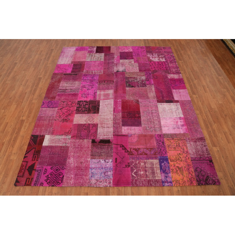 Distressed Patchwork Area Rug 8x10