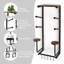 Présentoir horizontal multi-planches, support, support de longboard, supports pour casques en bois, crochets à accessoires, rangement mural pour garage
