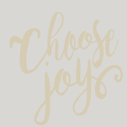 Décalcomanie murale choose joy, Beige