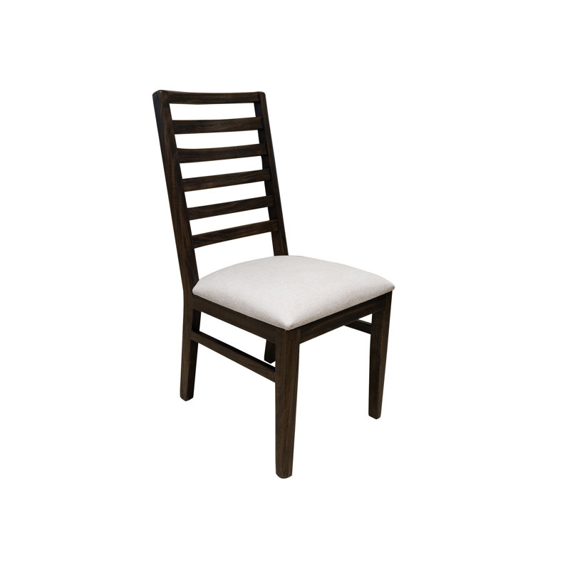 Chaise rembourrée en bois, Blanc
