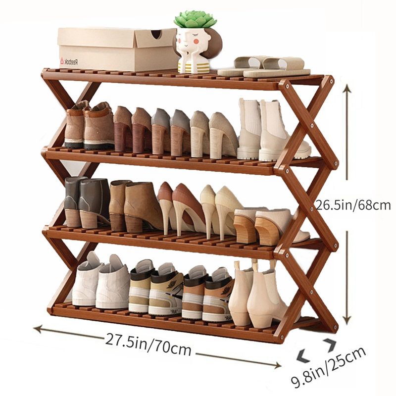 16 Pair Shoe Rack