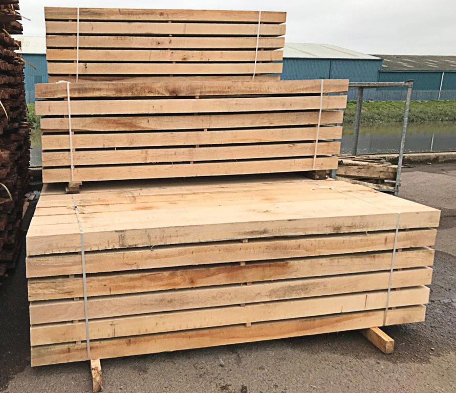 Oak Sleepers 2 Pack (L) 2.4M (W) 200Mm (T) 100Mm 70% PEFC Certified