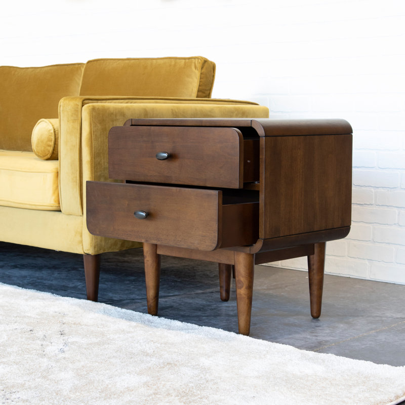 Baus 22.5'' W Solid Wood Nightstand