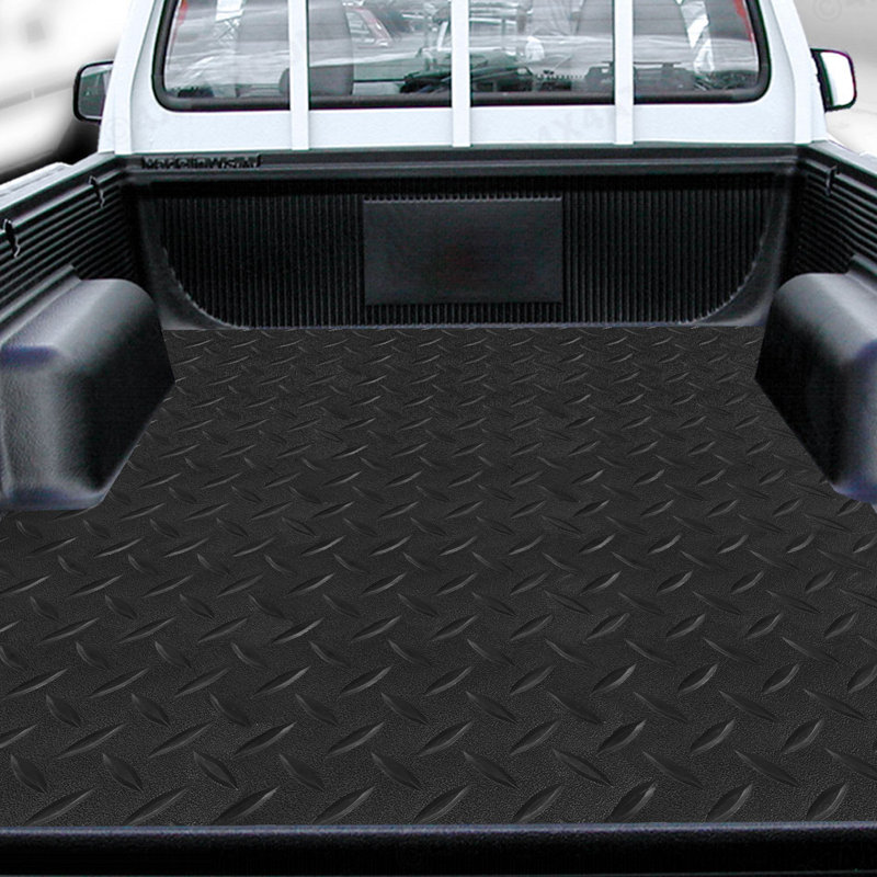 Rouleau de plancher de garage ANMINY, Noir, noir, noir, noir, L 90 po x L 204 po