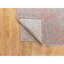 Tapis décoratif en gris/rose noué à la main de conception unique 10 pi x 14 pi 1 po